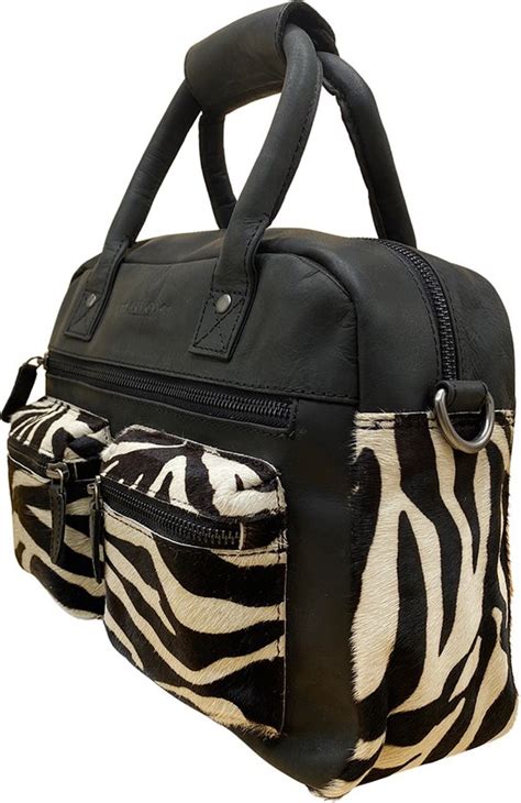 zebra tas zwart